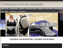 Tablet Screenshot of concealedsupport.com